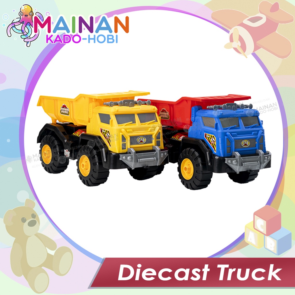 HADIAH KOLEKSI MAINAN ANAK LAKI MINIATUR DIECAST DUMP TRUCK