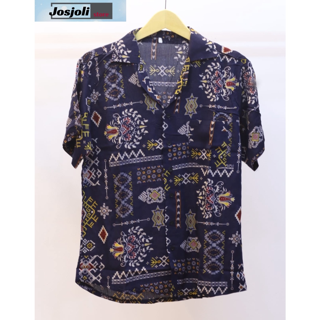 JOSJOLI_STORE/Kemeja Amaralio Batik dan Amaralio Koran/Atasan Pria Dewasa/L XL