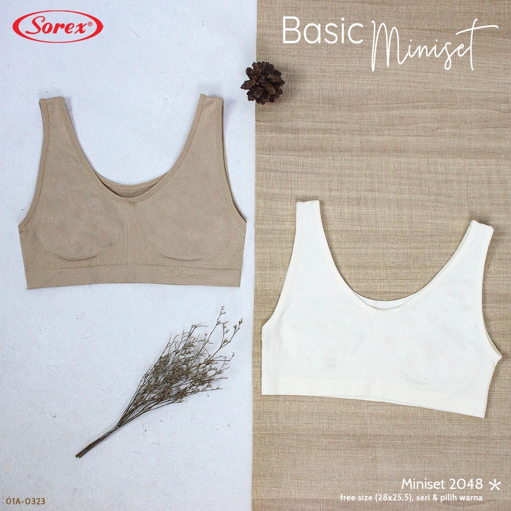 Miniset Rajut Sorex 2049 Miniset Remaja Dan Dewasa Miniset Sorex 2048 ( Lebih Besar) Bra Tanpa Busa
