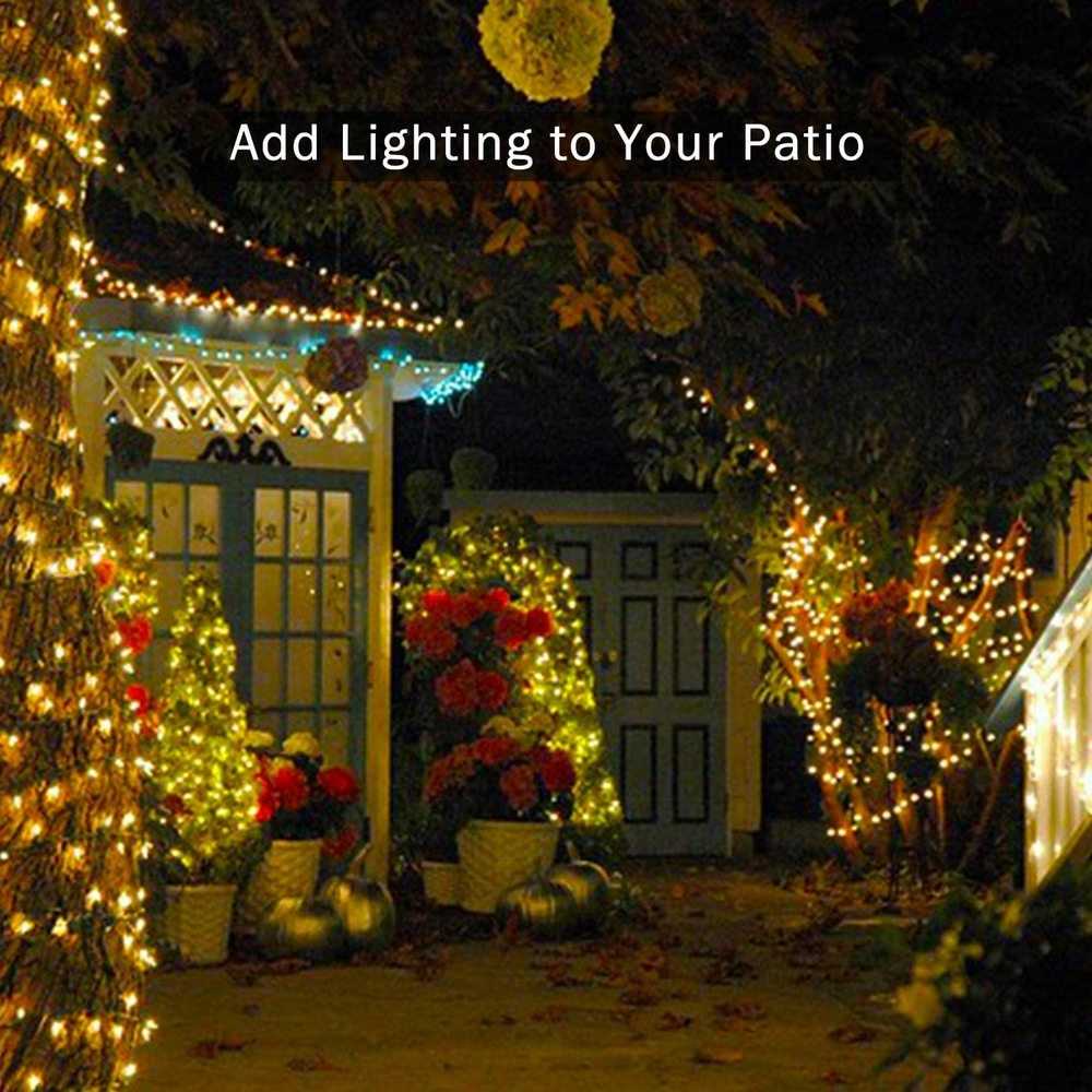 (BISA COD) FTIHSHP ZTree Lampu Hias String Lights Solar Power Waterproof 32 Meter - ZT32