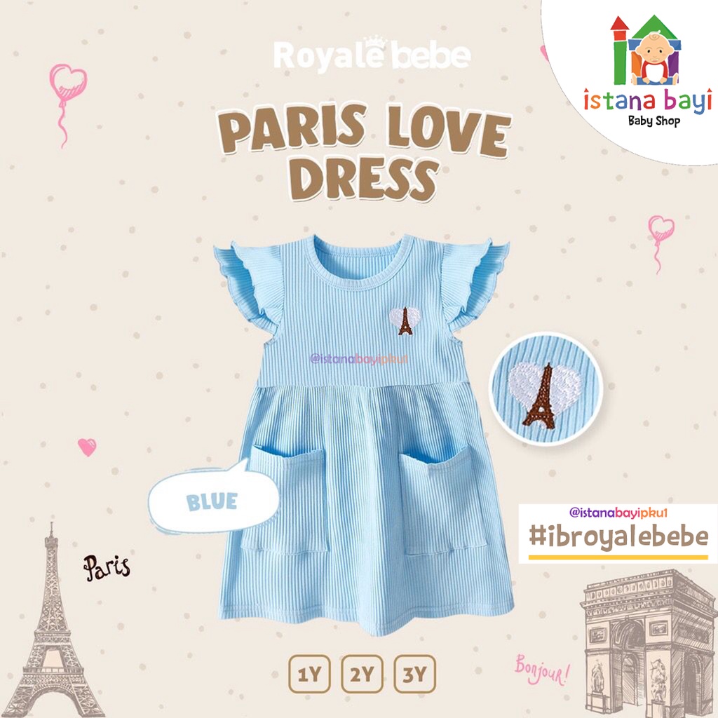 Royale Bebe Paris Love Dress - Dress Anak 1-3 Tahun