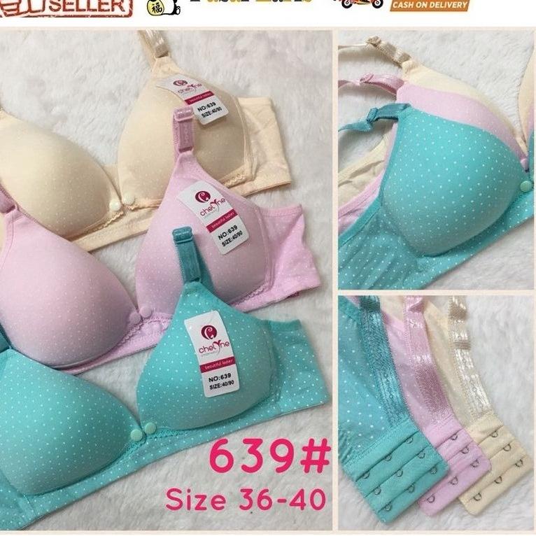 Terlaris Bra Menyusui / BH Menyusui Nursing Bra chelyne Polka 639 tanpa kawat / Kutang 