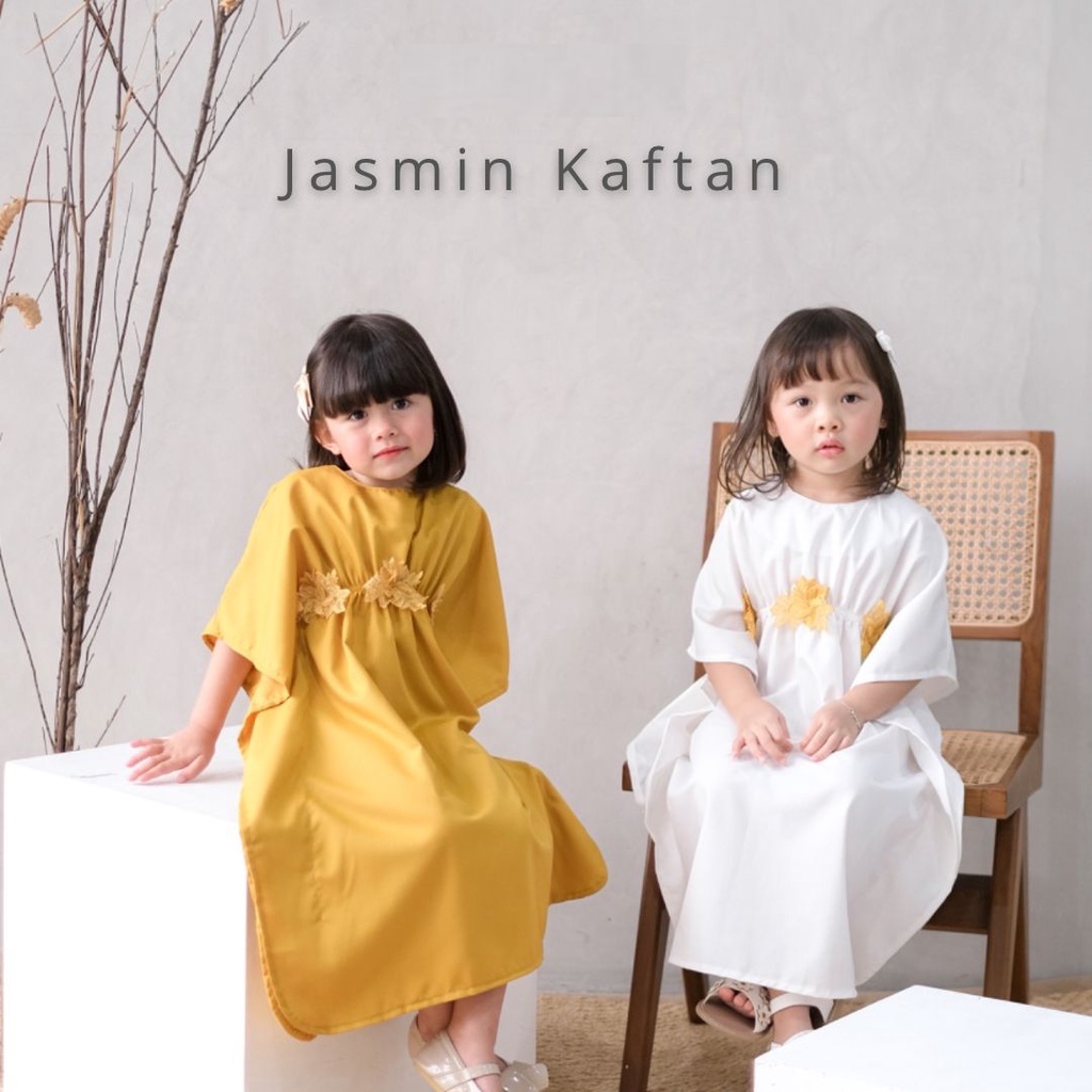 Baju Bayi Dress Kaftan Cantik Anak Perempuan Jasmin Kaftan 6 9 18 Bulan 1-4 Tahun