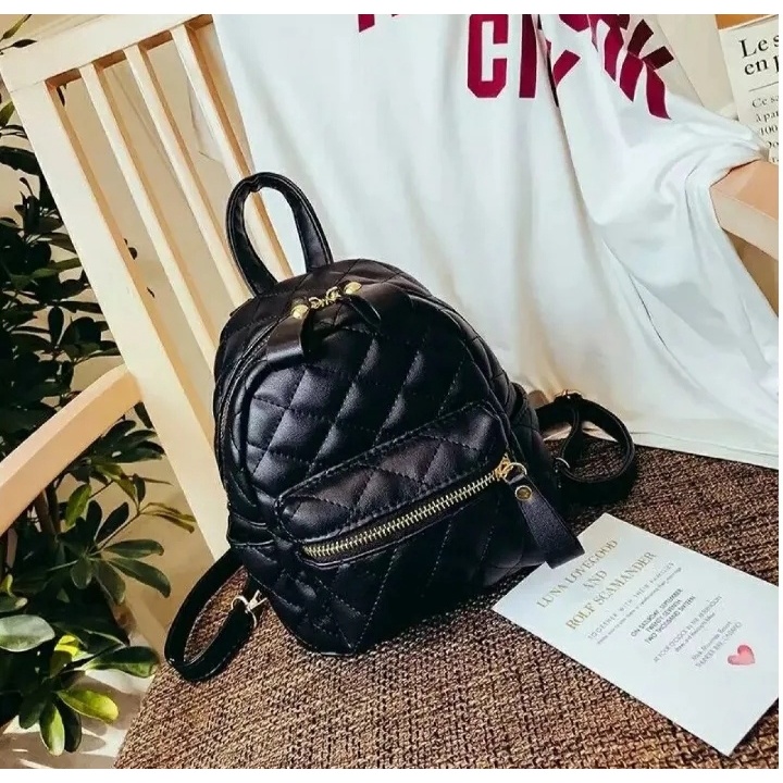 Tas Ransel Wanita remaja mini Multifungsi Selempang Ransel cantik Lucu Cocok Buat Jalan-jalan Ondangan Model Baru style Korean