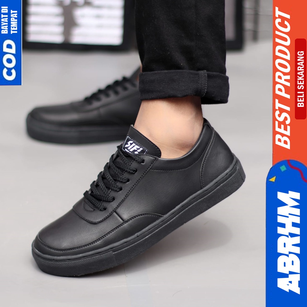 ROVER Sepatu Casual Sneakers Pria Kulit Syntetic Sepatu Pria Casual Sneaker Cowok Sepatu Kasual Kerja Kuliah Gaya santai Keren Kekinian Murah Terlaris