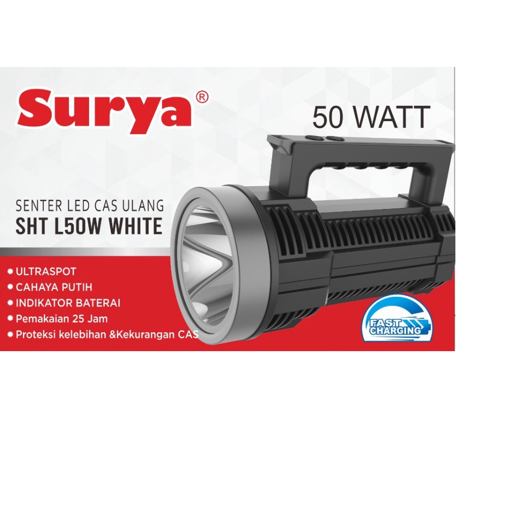 Senter LED SURYA Jumbo 50W 50 Watt SHTL50W Senter Besar SURYA SHT L 50 W