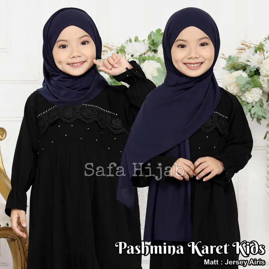 Kerudung anak Pashmina Anak bahan jersey Airis Safa Hijab