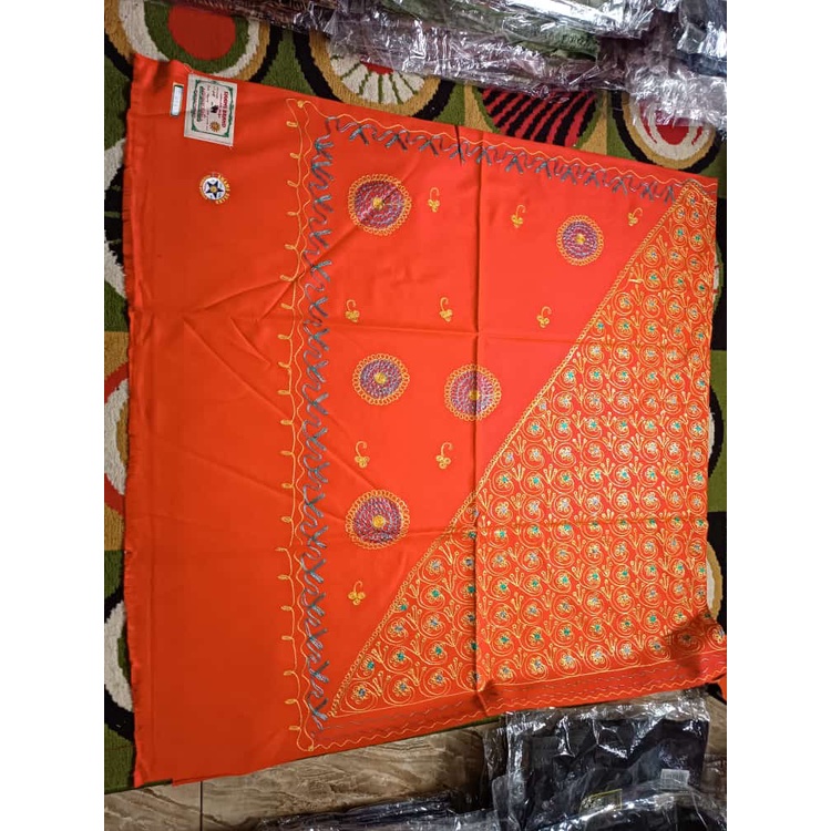 sorban sulam kasmir india motif daun full sulaman