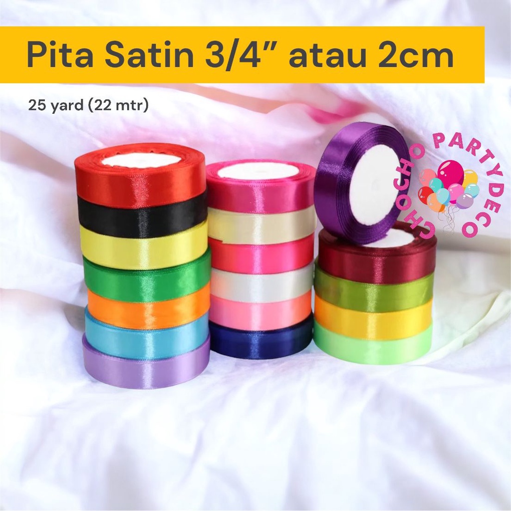 

Pita Satin 3/4 INCH ( 2 CM ) / Pita Kado