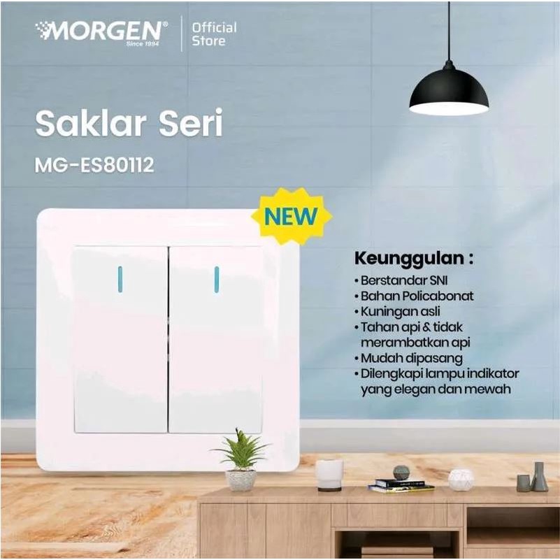 Saklar Seri MORGEN IB / Saklar Double MORGEN IB - MGES-80112