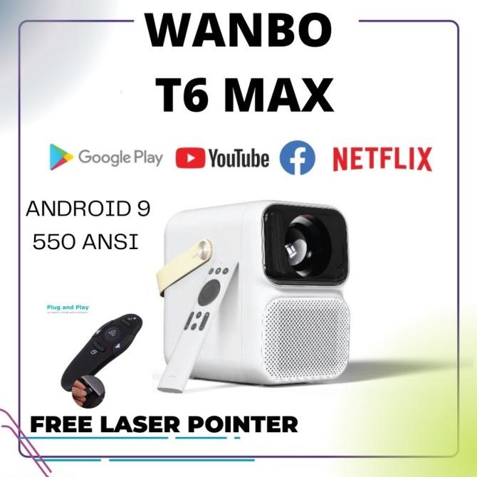 Wanbo T6 Max Smart Projector | Smart Projector Wanbo T6 Max Android Streethuupsstore