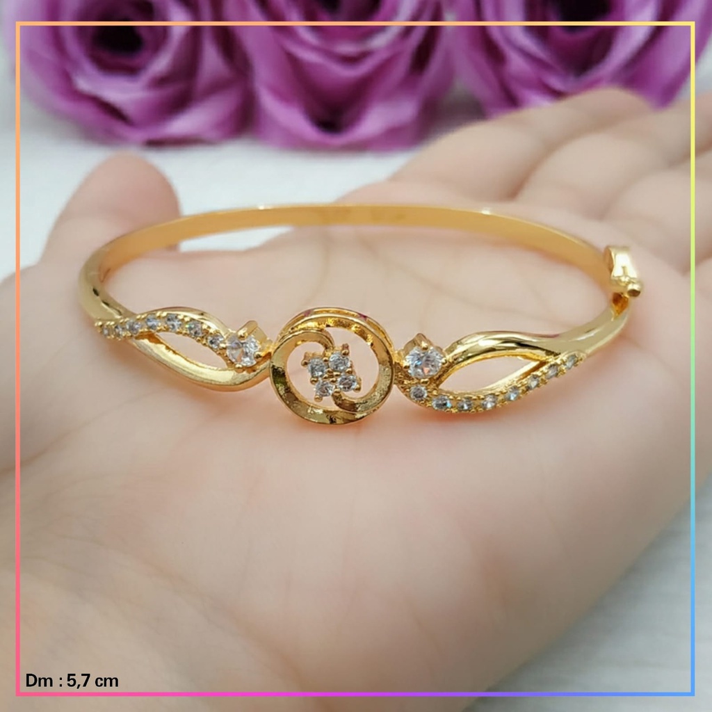 Gelang xuping gelang bangle permata mewah perhiasan lapis emas GL 356