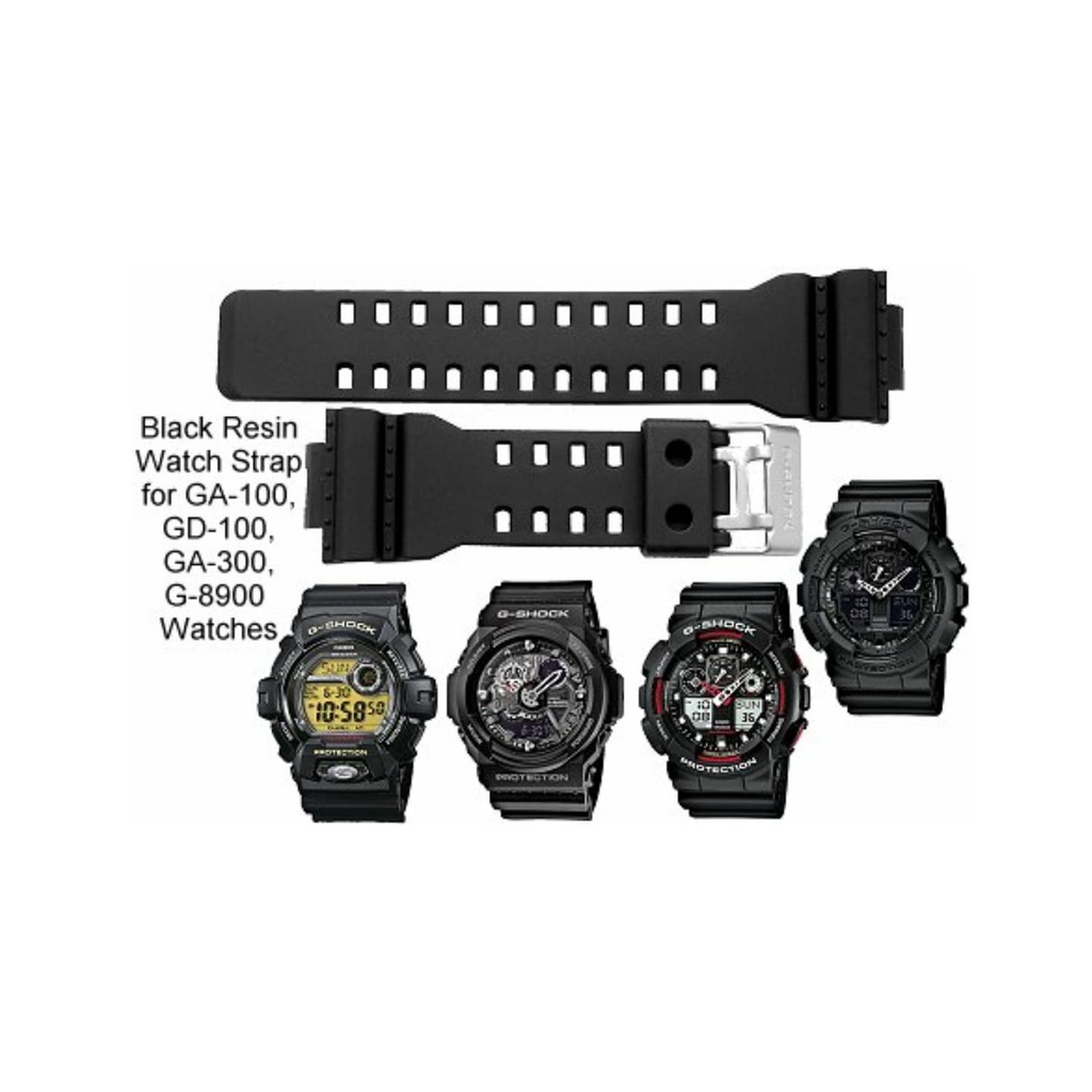 STRAP TALI JAM TANGAN CASIO G-SHOCK GDF-100 GDF-100BB GA-110 HITAM