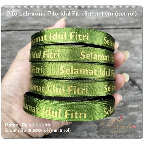 

Galb-234 : Pita Lebaran / Pita Idul Fitri Saten 1 Cm (Per Rol) 012