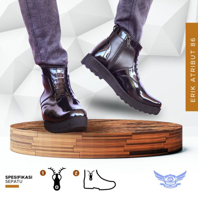 TERPERCAYA Sepatu pdh pria sol tebal HIKER