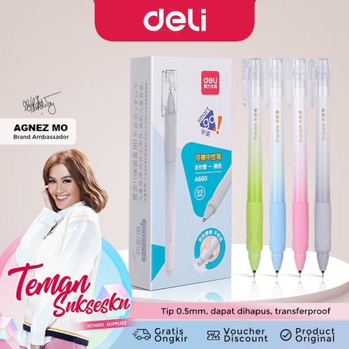 

Deli Erasable Pen / Pulpen Bisa Dihapus / Pulpen Deli A660