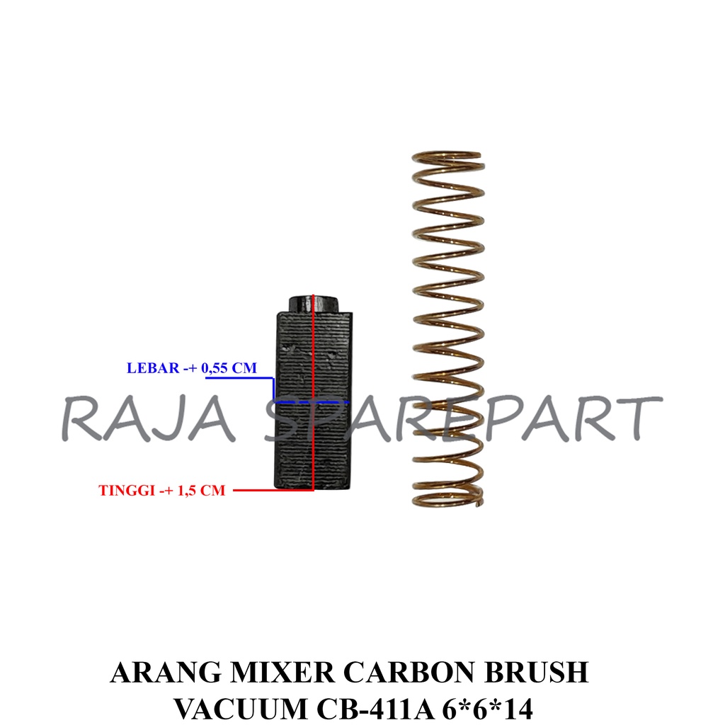 ARANG MIXER / CARBON BRUSH VACUUM CB-411A 6*6*14