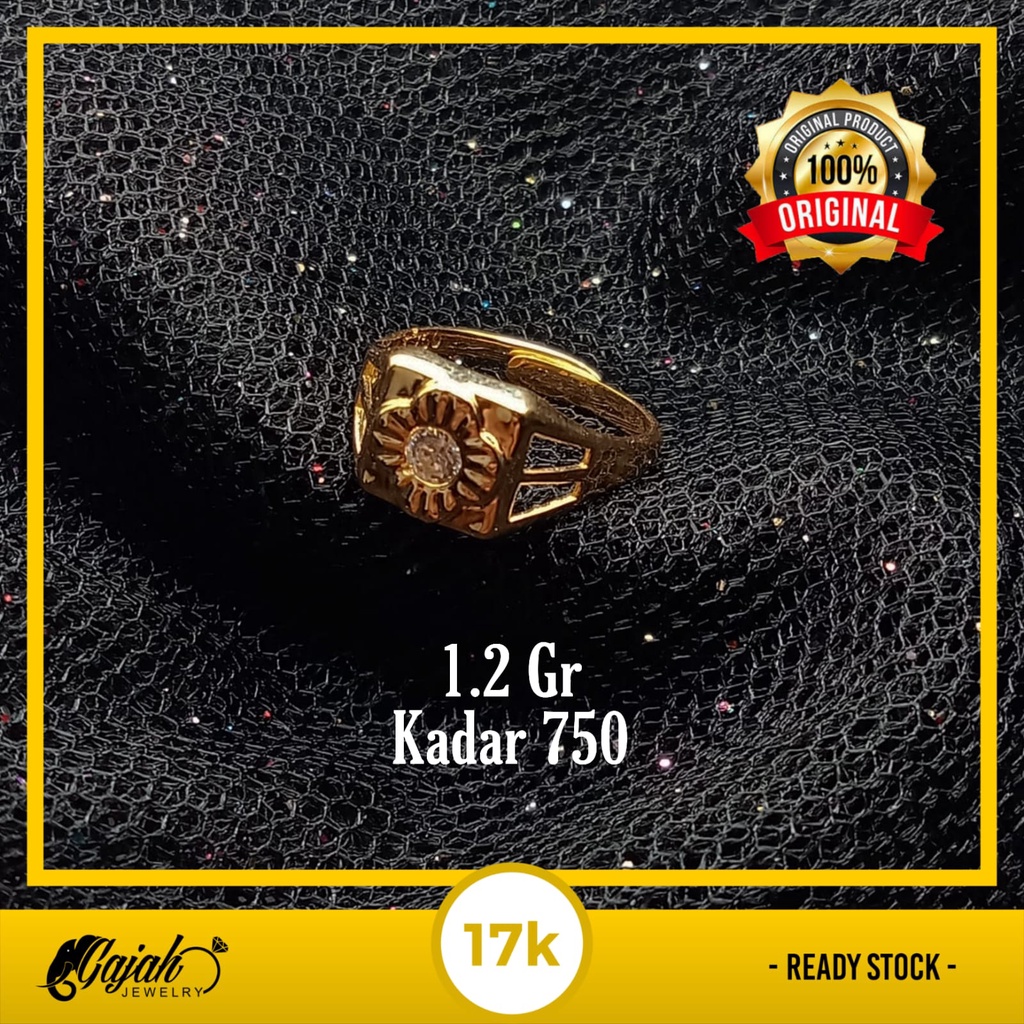 Cincin Anak Emas 17K - 1.2 Gr Kadar 750 - 4419