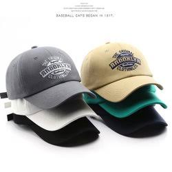 (COD)Best Seller - Topi Unisex Cap Hat Cotton Material Bordir Brooklyn Baseball / Baseball Cap Korea Trendy