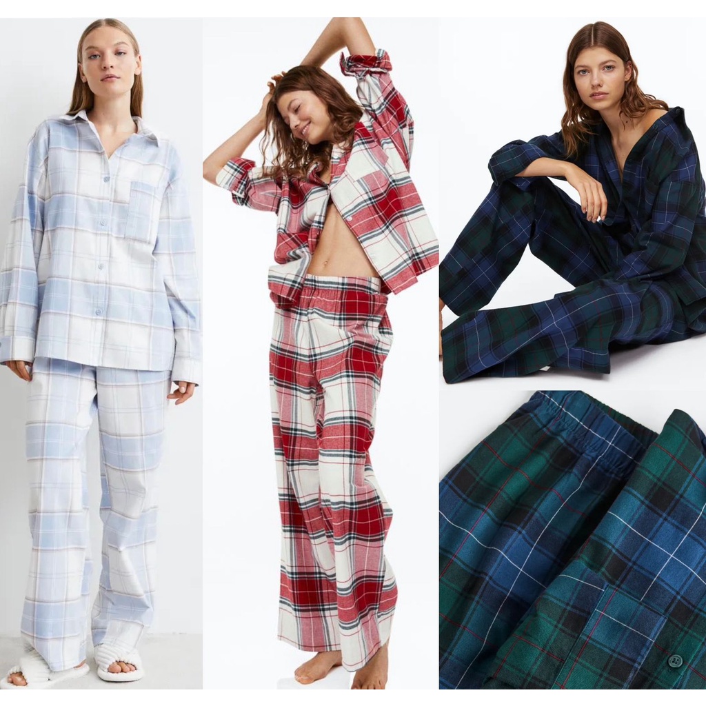 Hm plaid pajamas set