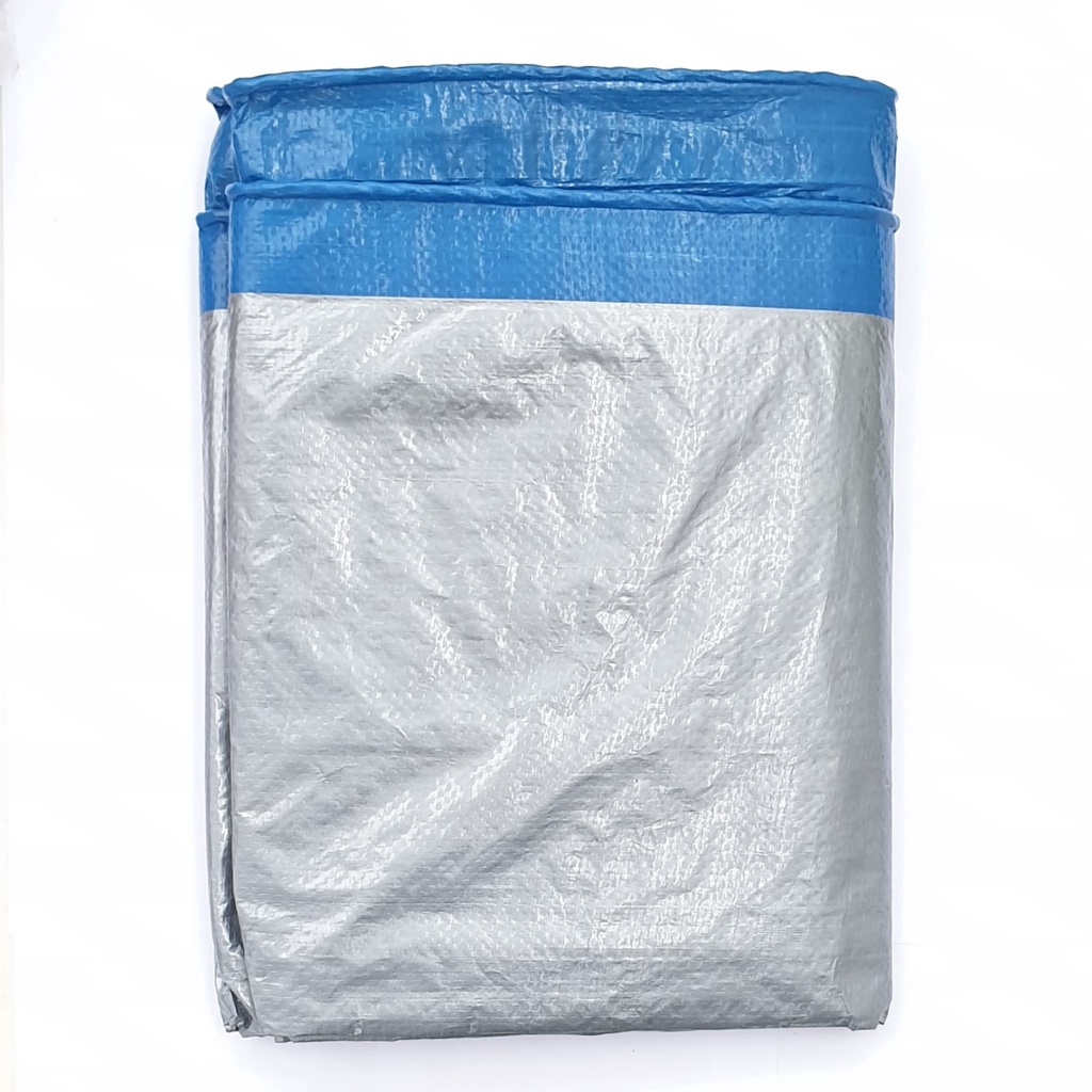 Gajah Super 100% A3 3x4 3x5 Meter Biru Muda Silver Terpal Plastik Bagus Awet Dan Murah