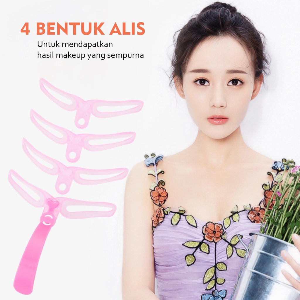 Amy's Diary Cetakan Alis 8 In 1 Wanita Eyebrow Template Delapan Model Alis Mata Cetakan Alis Import