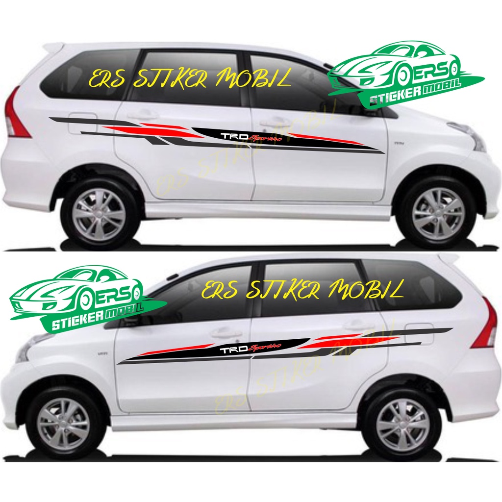 stiker mobil trd sportivo sticker toyota terbaru avanza veloz kijang innova