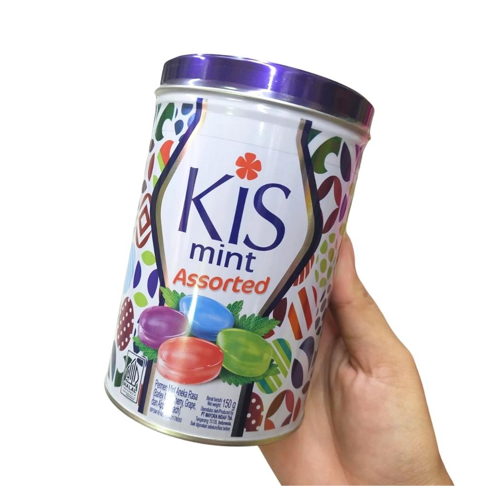 

kis mint assorted PERMEN KISS MINT kis kaleng 150g