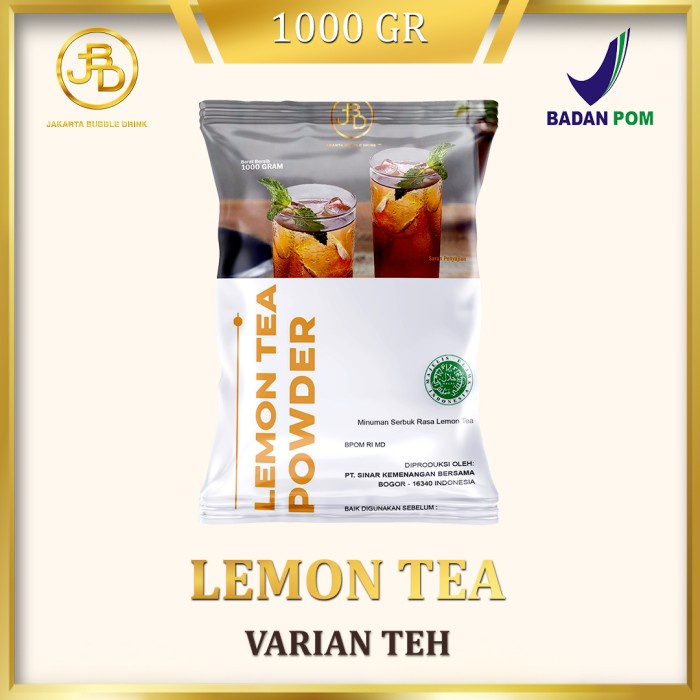 

Ready-Stock Bubuk Minuman Premium Lemon Tea 1Kg || Jakarta Bubble Drink