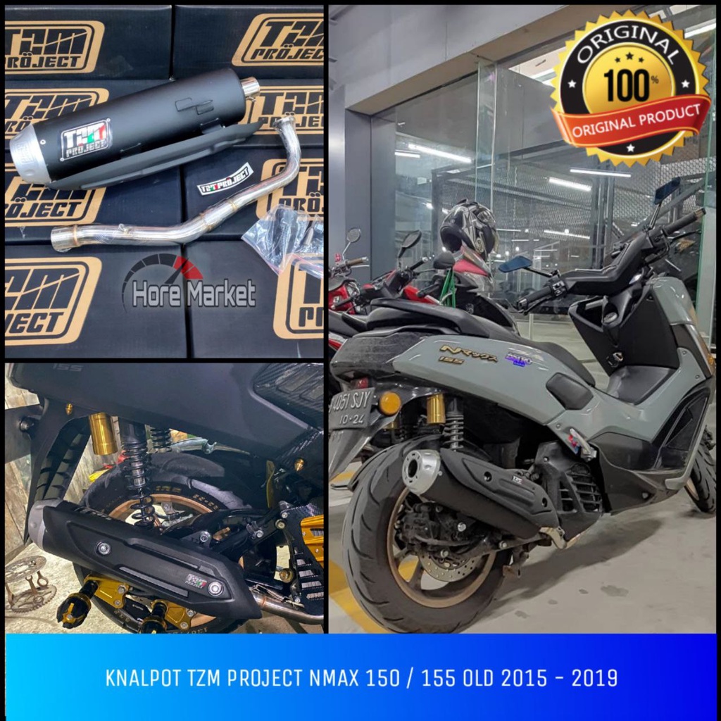 KNALPOT TZM PROJECT NON SS PRO NMAX LAMA 150 155 OLD 2015 2016 2017 2018 2019