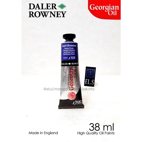 

Kolio Daler Rowney Georgian Oil French Ultramarine 38 Ml ( Cat Minyak )