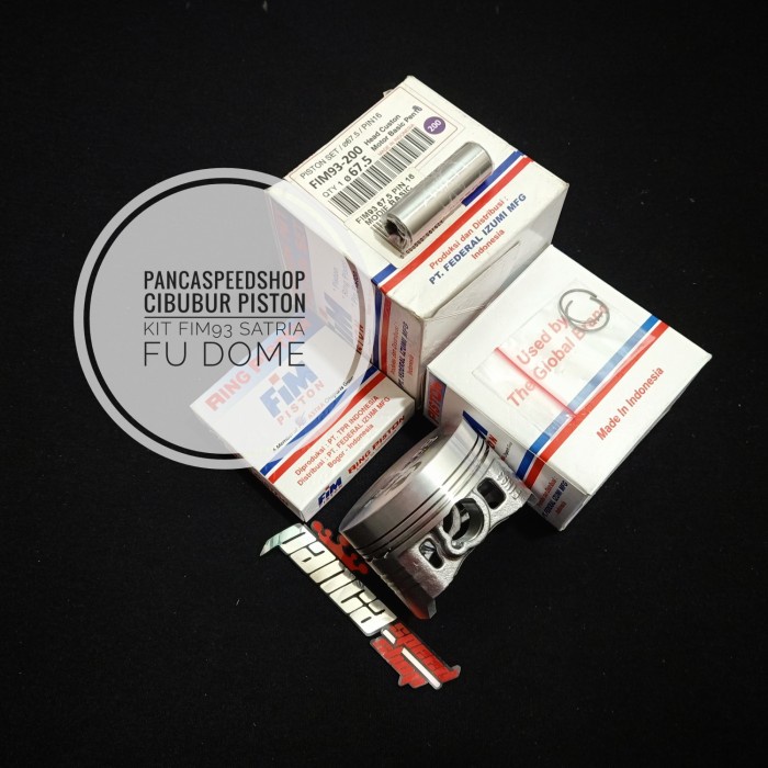 Piston Kit Fim 93 Satria Fu Pin 16 65 66 67 68 Custom Dome
