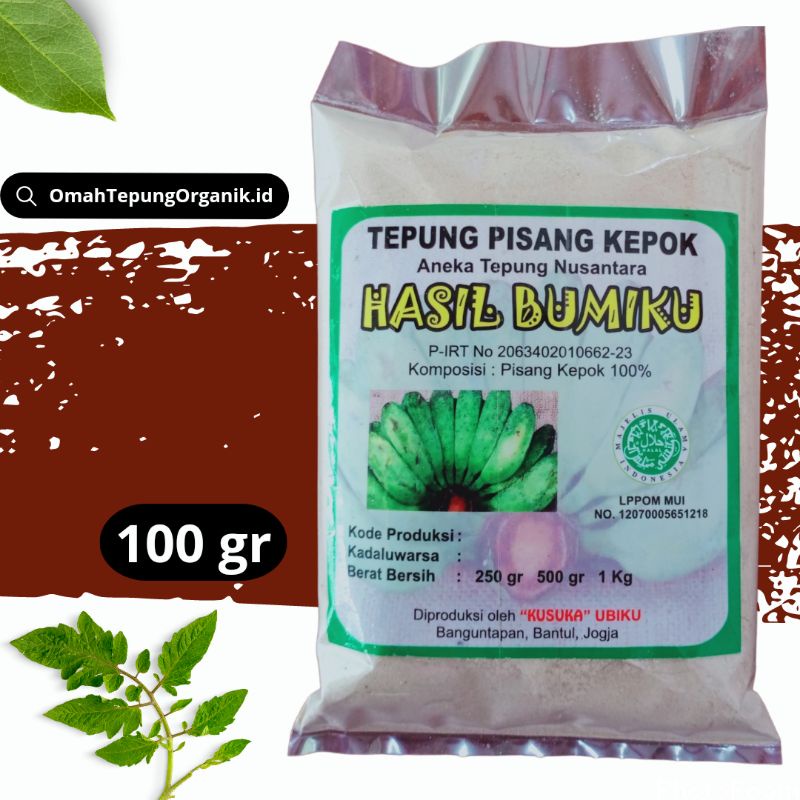 

TEPUNG PISANG KEPOK kemasan 100 GRAM