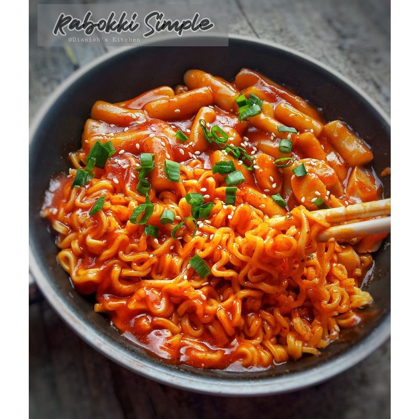 toppoki rabokki tteoboki topoki murah homamade Ramyeon Tteokbokki RAPOKKI Tteokbokki halal toppoki korean food