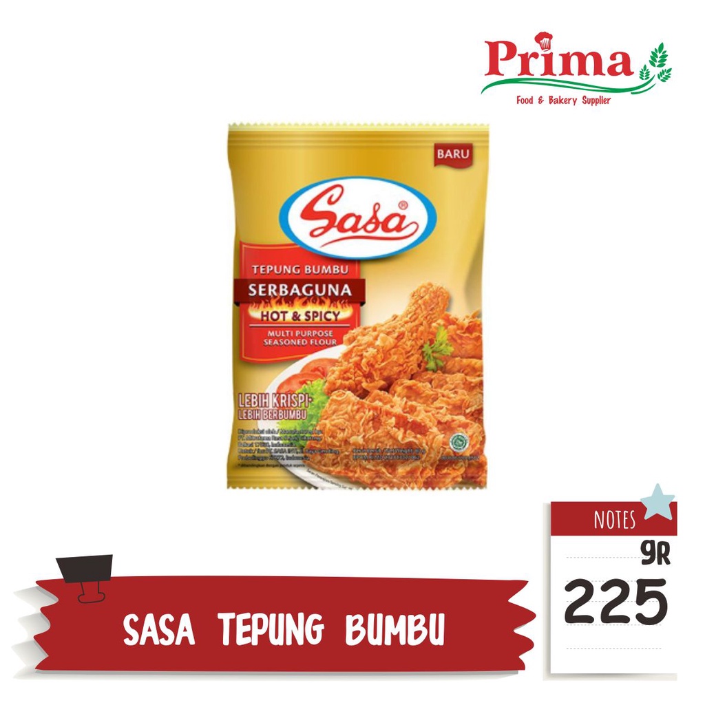 

Sasa tepung bumbu hot & spicy 225gr