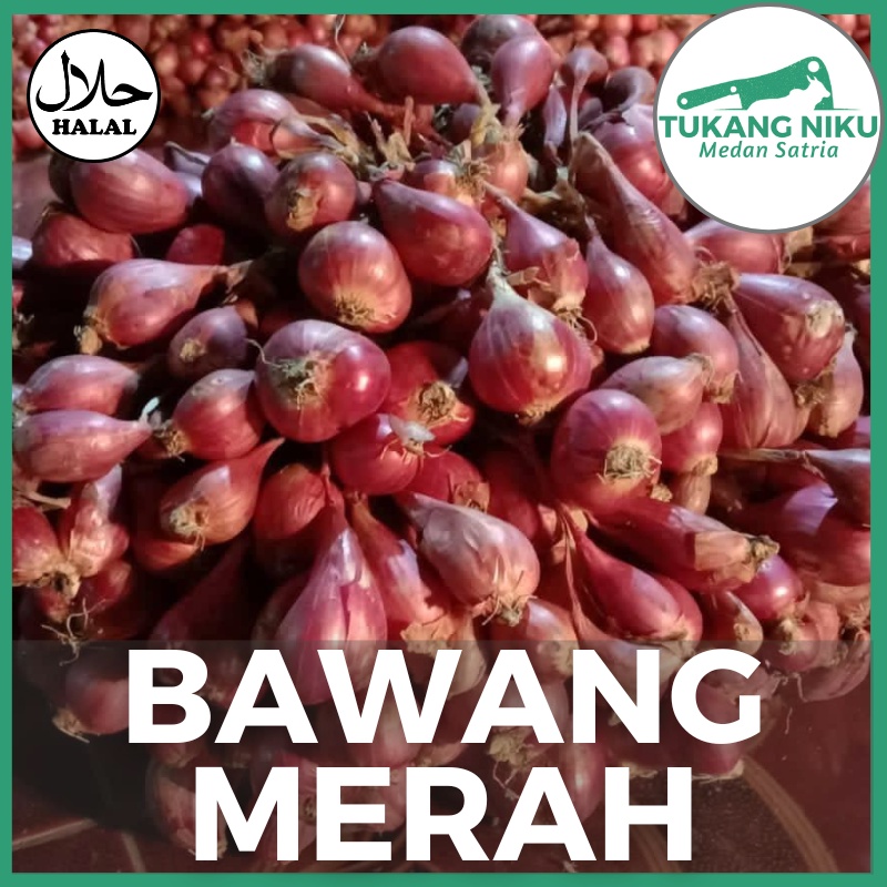 

BAWANG MERAH SEGAR - BREBES FRESH SEGAR BUMBU KG GRAM GR SUPER ASLI BESAR UTUH KUPAS