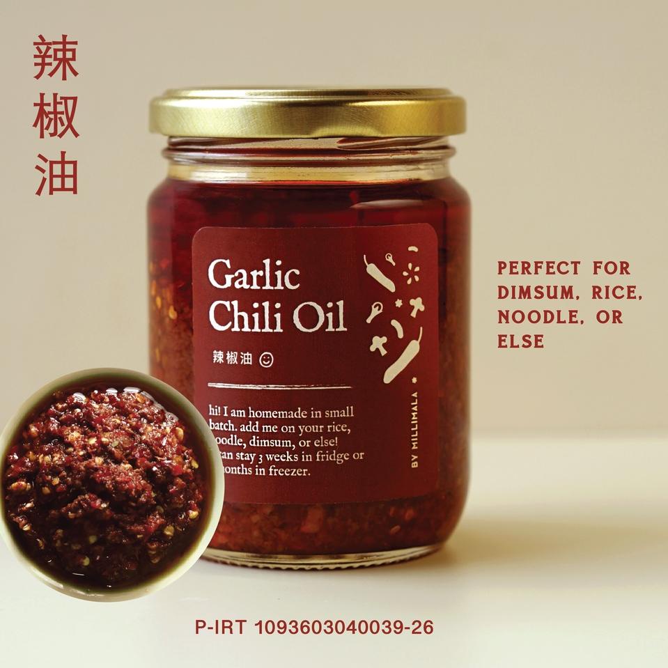 

✨BIG SALE✨ Garlic Chili Oil - Spicy Szechuan / Sichuan Chilli / Minyak Cabai by Millimala 