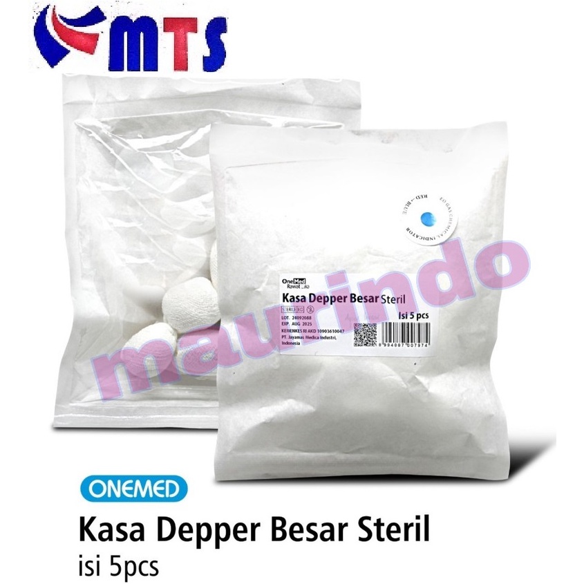 COD - Onemed Kasa Depper BESAR Steril Dental Pak Isi 5 Pcs