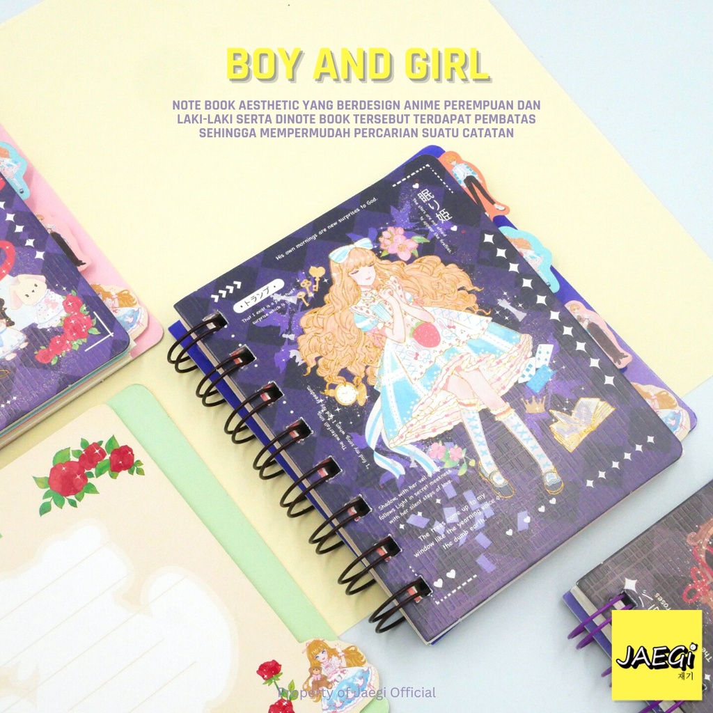 

JAEGi - Small Note Book / Buku Catatan 80 Lembar Boy and Girl Edition