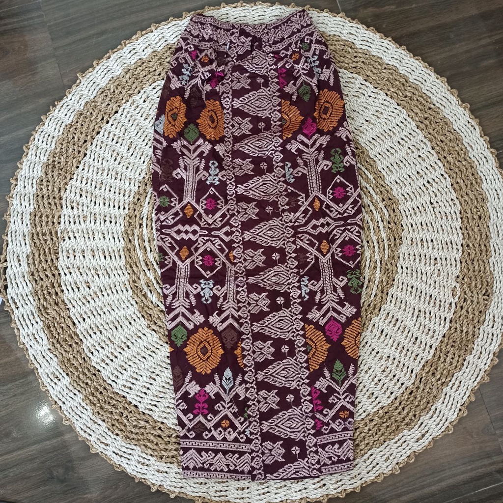 Kamen Songket Bordir Maheswari Katun strait bordir kamen / rok bali Untuk Berkebaya