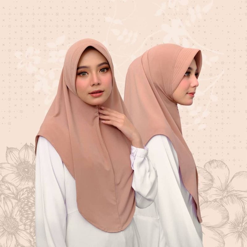 Jilbab bergo Hamidah Jersey / Hijab Jersey / jilbab sport / Hijab Instan Jersey Pinguin