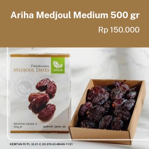 

Kurma Medjool ASLI PALESTINA Medium 500gr