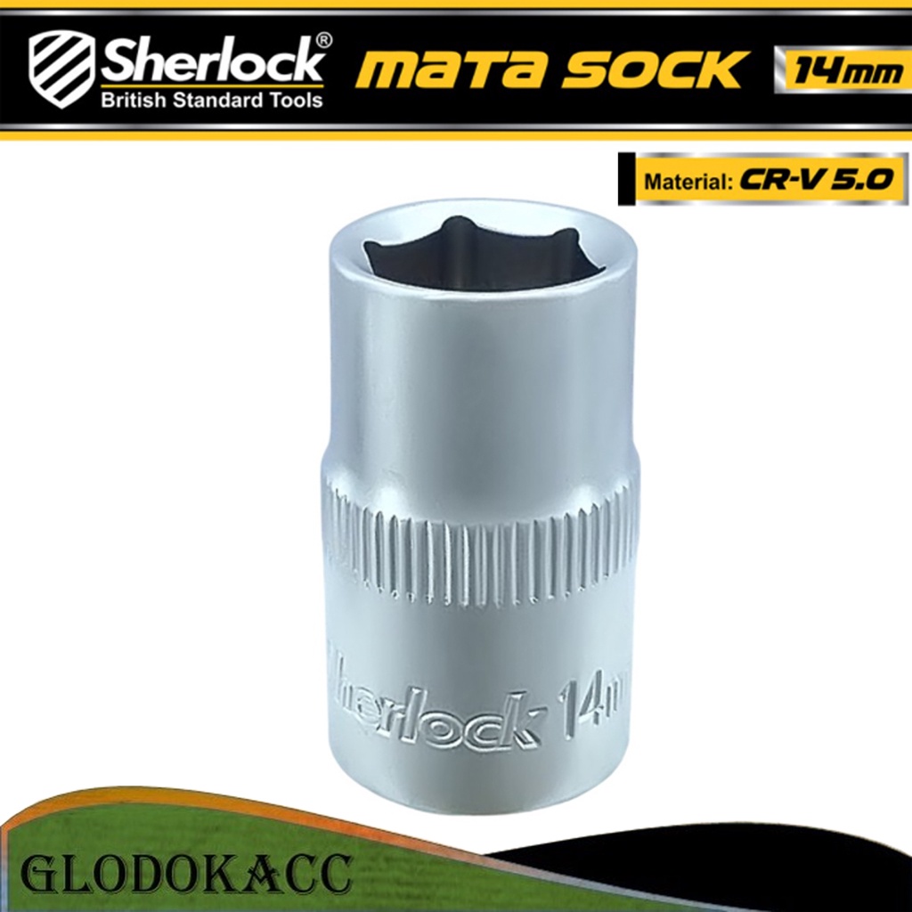 Kunci Shock 14 mm 6 PT / Sherlock Mata Sok/Sock 1/2 inch