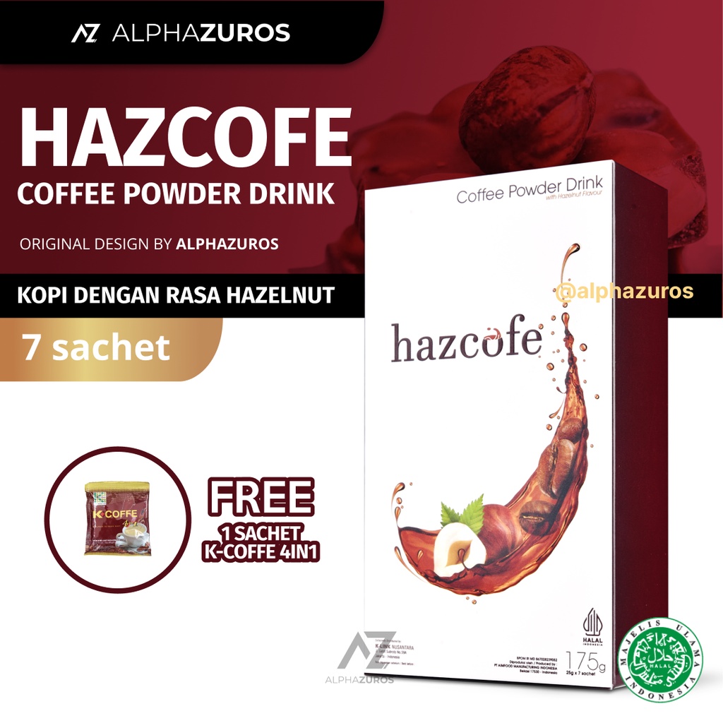 

HazCofe Original K-Link (1 Box isi 7 Sachet) Kopi Serbuk dengan Biji Kopi Robusta pilihan Ekstrak Hazelnut dan Gula Aren dengan Olahan Teknologi yang Canggih By Alphazuros K-Link Official Store K-Link Original Store Attauri