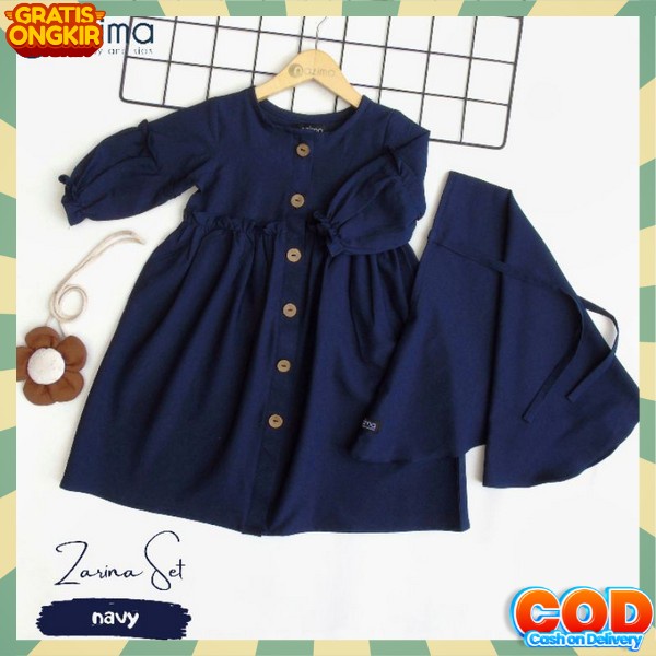 Baju Gamis Anak Perempuan Umur 7 8 9 10 11 12 13 14 15 Tahun Alexa Kids Matt Crinkle Mix Tiledot Gam