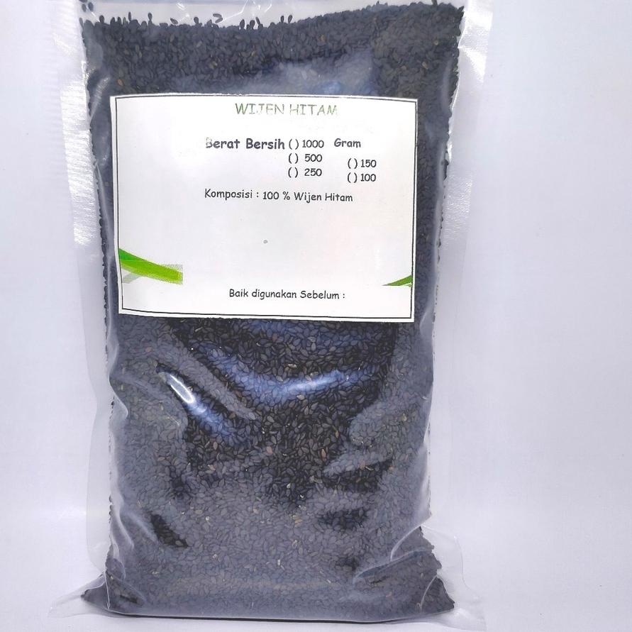 

✳ 1000gr Black Sesame Seed (Wijen Hitam) ✩