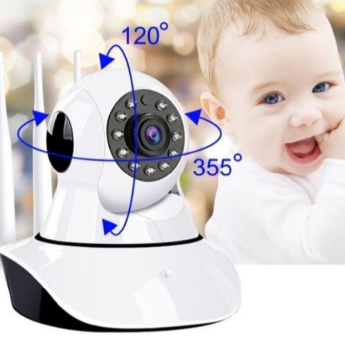 ➷ Baby Cam V380 CCTV Wireless Wifi 3 antena 5 mega pixel 1080p CCTV security ☇