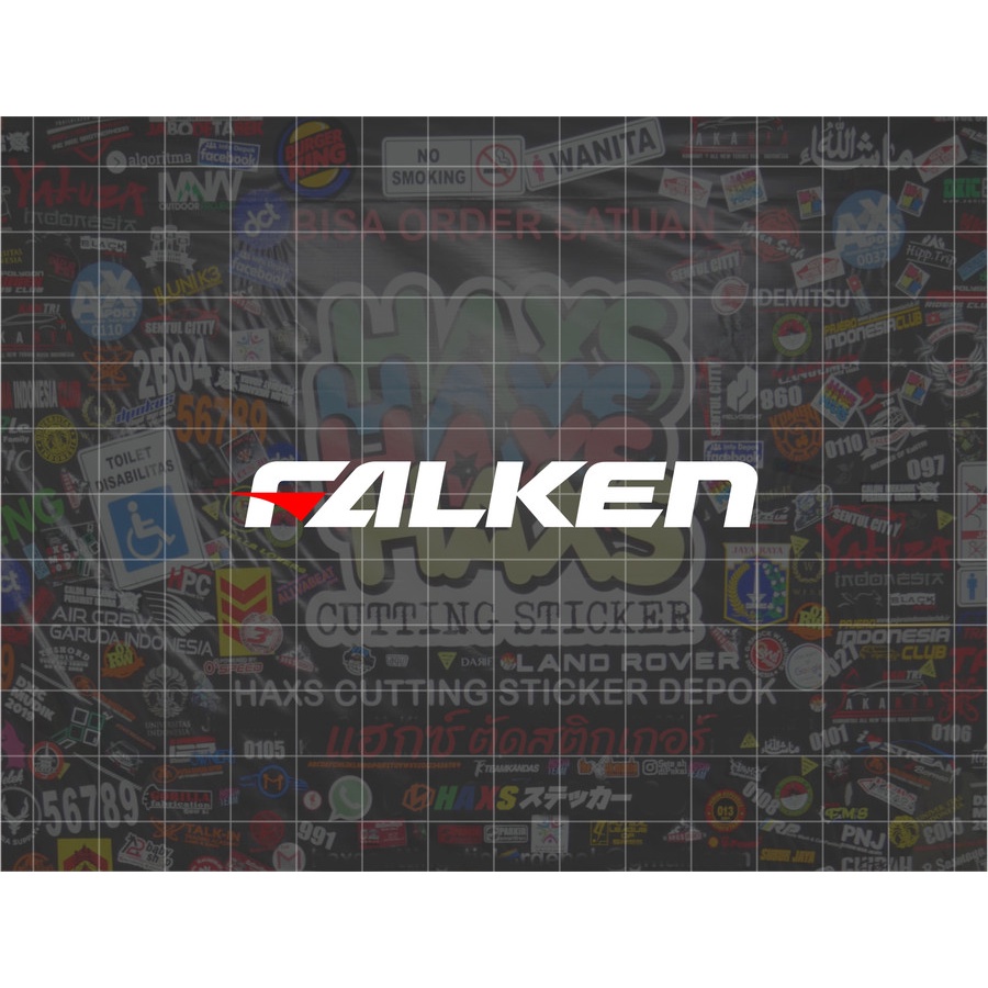 Cutting Sticker Falken Ukuran 8 Cm Untuk Motor Mobil