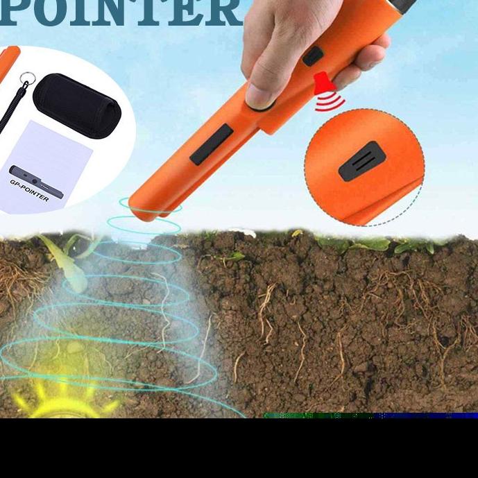 ♪ Metal Detector Underground Pinpointing Alat Pendeteksi Bahan Logam Otomatis Anti Air Bayar Di Temp