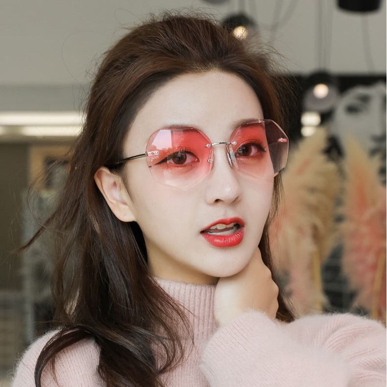 FYGALERY K711 Kacamata Fashion Bentuk Hexagonal Sunglasses Frame Korea Style Murah